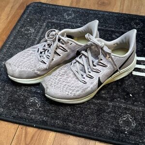 Nike Zoom Women’s Running Shoes - Light Taupe with Black Swoosh